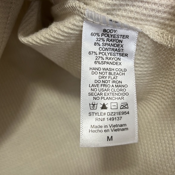 CJLA Meredith Long Sleeve Pullover in beige - Picture 3 of 5